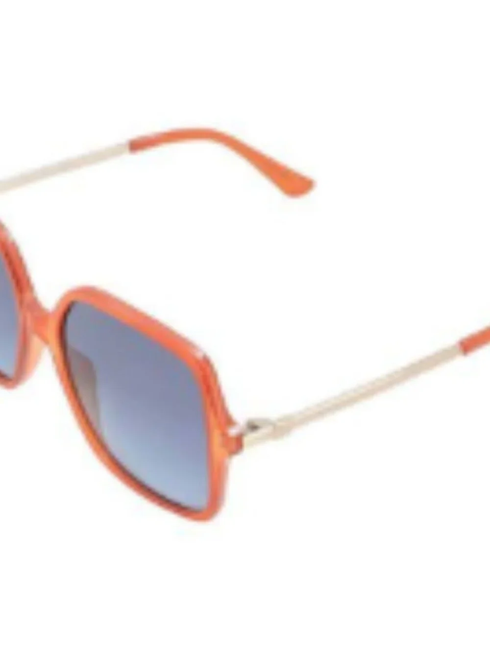GUESS Oversized Square Sunglasses | Coral Orange Frame | Gray Gradient Lenses |
